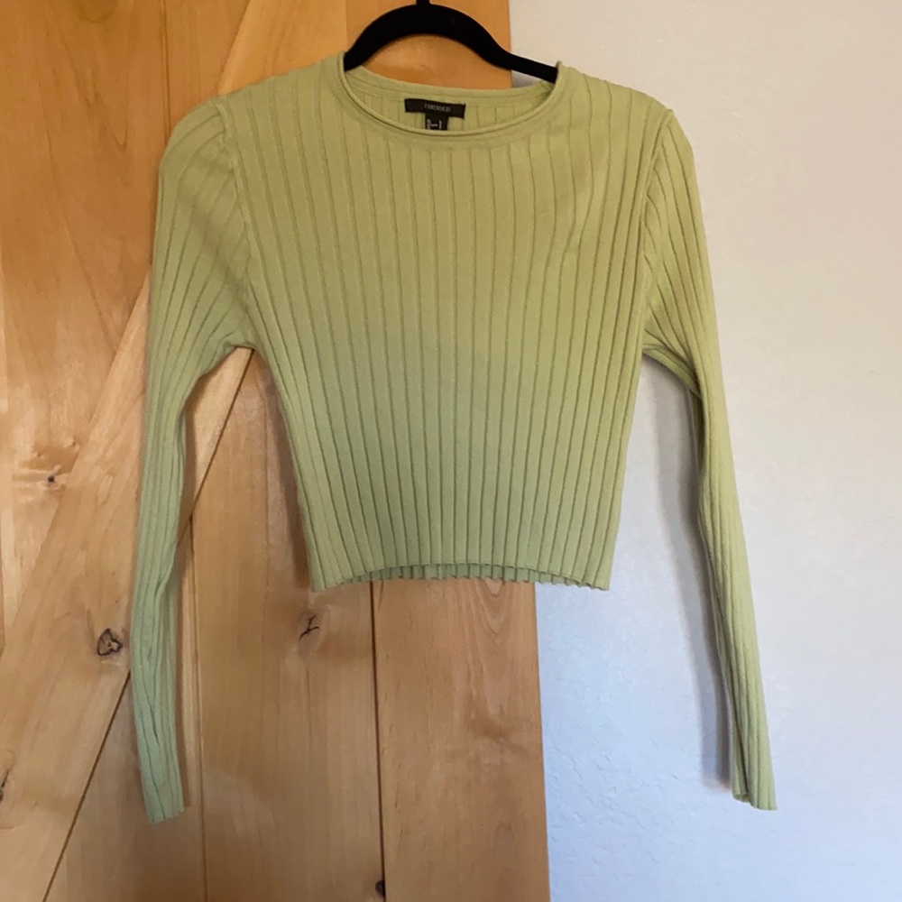 Forever 21 sage green long sleeve
